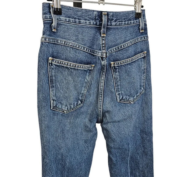 AGOLDE Womens Vintage High Rise Flare Denim Jeans  Size 23 - Picture 6 of 12